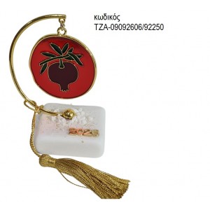 ΡΟΔΙ ΣΕ ΚΟΚΚΙΝΟ ΜΟΤΙΦ ΣΕ ΗΜΙΚΥΚΛΙΟ ΠΑΝΩ ΣΕ ΒΟΤΣΑΛΟ ΤΖΑ-09092606/92250