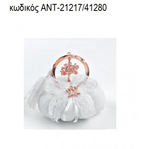 ΔΕΝΤΡΟ ΤΥΧΗΣ ΡΟΖ ΧΡΥΣΟ ΣΕ ΚΥΚΛΟ ΡΟΖ ΧΡΥΣΟ ΠΑΝΩ ΣΕ ΥΦΑΣΜΑΤΙΝΗ ΚΟΛΟΚΥΘΑ για γούρια - δώρα ΑΝΤ-21217/41280 