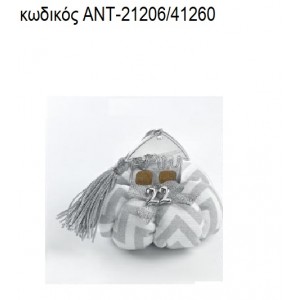 ΣΠΙΤΑΚΙ ΕΠΑΡΓΥΡΟ ΚΑΙ ΕΠΙΧΡΥΣΟ ΠΑΝΩ ΣΕ ΥΦΑΣΜΑΤΙΝΗ ΔΙΧΡΩΜΗ ΚΟΛΟΚΥΘΑ για γούρια - δώρα ΑΝΤ-21206/41260 