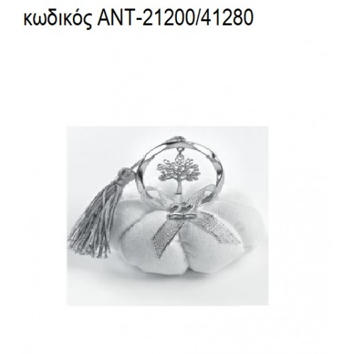 ΔΕΝΤΡΟ ΣΕ ΚΥΚΛΟ ΕΠΑΡΓΥΡΟ ΠΑΝΩ ΣΕ ΥΦΑΣΜΑΤΙΝΗ ΚΟΛΟΚΥΘΑ για γούρια - δώρα ΑΝΤ-21200/41280 