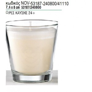 ΚΕΡΙ ΣΕ ΓΥΑΛΙΝΟ ΠΟΤΗΡΙ 7,6x8ΕΚ NOV-53187/240800/41110 