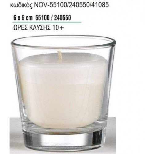 ΚΕΡΙ ΣΕ ΓΥΑΛΙΝΟ ΠΟΤΗΡΙ 6x6ΕΚ NOV-55100/240550/41085 