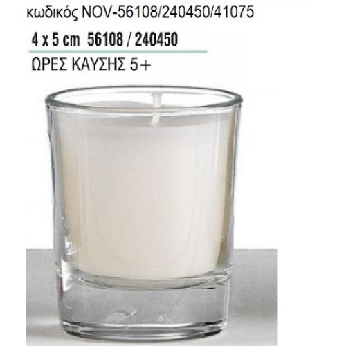 ΚΕΡΙ ΣΕ ΓΥΑΛΙΝΟ ΠΟΤΗΡΙ 4x5ΕΚ NOV-56108/240450/41075 