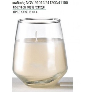 ΚΕΡΙ ΣΕ ΓΥΑΛΙΝΟ ΠΟΤΗΡΙ 8,5x10ΕΚ NOV-91012/241200/41155 