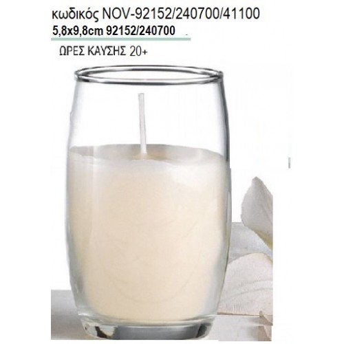ΚΕΡΙ ΣΕ ΓΥΑΛΙΝΟ ΠΟΤΗΡΙ ΨΗΛΟ 5,8x9,8ΕΚ NOV-92152/240700/41100 