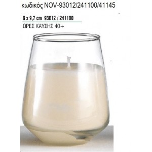 ΚΕΡΙ ΣΕ ΓΥΑΛΙΝΟ ΠΟΤΗΡΙ 8x9,7ΕΚ NOV-93012/241100/41145