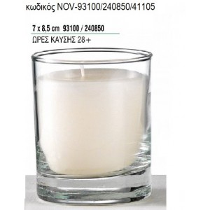 ΚΕΡΙ ΣΕ ΓΥΑΛΙΝΟ ΠΟΤΗΡΙ 7x8,5ΕΚ NOV-93100/240850/41105 