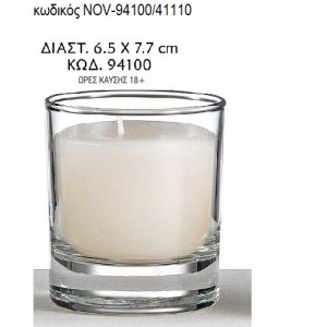 ΚΕΡΙ ΣΕ ΓΥΑΛΙΝΟ ΠΟΤΗΡΙ 6,5x7,7ΕΚ NOV-94100/41110 