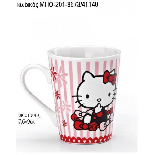 HELLO KITTY ΠΟΡΣΕΛΑΝΙΝΗ ΚΟΥΠΑ ΜΠΟ-201-8673/41140 