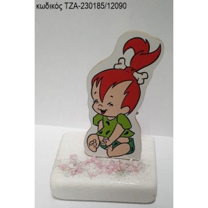 ΣΤΑΛΙΤΣΑ ΦΛΙΝΤΣΤΟΝΕΣ FLINTSTONES ΞΥΛΙΝΟ ΚΟΠΤΙΚΟ ΠΑΝΩ ΣΕ ΜΑΡΜΑΡΟ ΤΖΑ-230185/12090