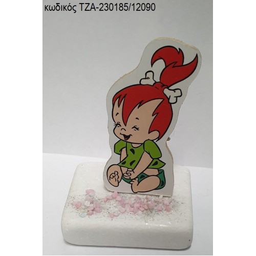 ΣΤΑΛΙΤΣΑ ΦΛΙΝΤΣΤΟΝΕΣ FLINTSTONES ΞΥΛΙΝΟ ΚΟΠΤΙΚΟ ΠΑΝΩ ΣΕ ΜΑΡΜΑΡΟ ΤΖΑ-230185/12090