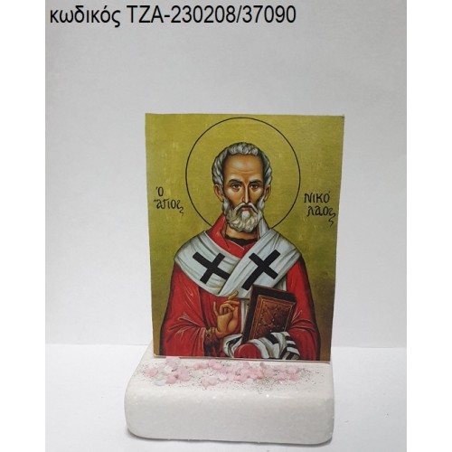 ΑΓΙΟΣ ΝΙΚΟΛΑΟΣ ΞΥΛΙΝΟ ΚΟΠΤΙΚΟ ΠΑΝΩ ΣΕ ΜΑΡΜΑΡΟ ΤΖΑ-230208/37090