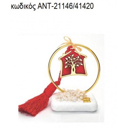 ΣΠΙΤΙ ΜΕ ΚΟΚΚΙΝΟ ΣΜΑΛΤΟ ΚΑΙ ΣΠΙΤΙ ΣΕ ΕΠΙΧΡΥΣΟ ΚΥΚΛΟ ΠΑΝΩ ΣΕ ΒΟΤΣΑΛΟ για γούρια - δώρα ΑΝΤ-21146/41420 ΣΠΙΤΙ ΜΕ ΚΟΚΚΙΝΟ ΣΜΑΛΤΟ ΚΑΙ ΣΠΙΤΙ ΣΕ ΕΠΙΧΡΥΣΟ ΚΥΚΛΟ ΠΑΝΩ ΣΕ ΒΟΤΣΑΛΟ για γούρια - δώρα ΑΝΤ-21146/41420