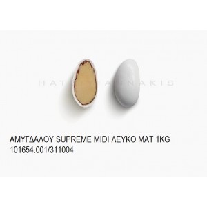 ΑΜΥΓΔΑΛΟΥ SUPREME MIDI ΛΕΥΚΟ ΜΑΤ KOYΦΕΤΑ ''ΧΑΤΖΗΓΙΑΝΝΑΚΗ'' 1KG 101654.001/311004