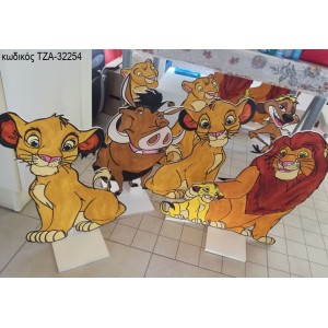 LION KING ΘΕΜΑ ΞΥΛΙΝΗ ΦΙΓΟΥΡΑ ΤΖΑ-32254