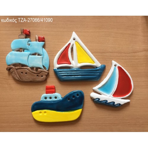 ΚΑΡΑΒΙ ΒΑΡΚΑ ΚΕΡΑΜΙΚΟ ΜΑΓΝΗΤΑΚΙ ΤΖΑ-27066/41090