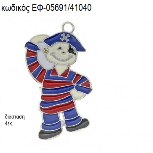 ΠΕΙΡΑΤΗΣ ΜΕ ΣΜΑΛΤΟ ΚΟΚΚΙΝΟ ΜΠΛΕ accessories για μπομπονιέρες - δώρα ΕΦ-05691/41040