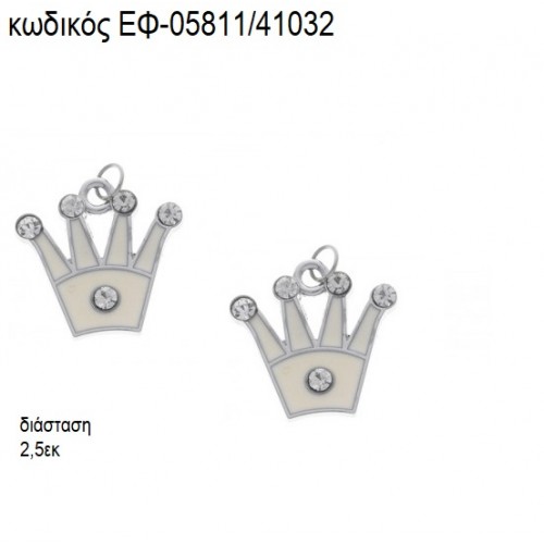 ΚΟΡΩΝΑ ΜΕ ΣΤΡΑΣ ΕΠΑΡΓΥΡΗ ΜΕ ΕΚΡΟΥ ΣΜΑΛΤΟ accessories για μπομπονιέρες - δώρα ΕΦ-05811/41032