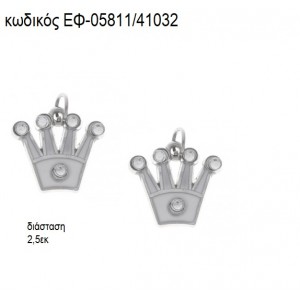 ΚΟΡΩΝΑ ΜΕ ΣΤΡΑΣ ΕΠΑΡΓΥΡΗ ΜΕ ΛΕΥΚΟ ΣΜΑΛΤΟ accessories για μπομπονιέρες - δώρα ΕΦ-05811/41032