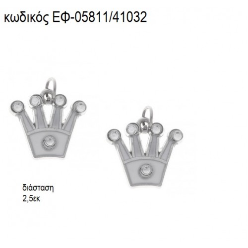 ΚΟΡΩΝΑ ΜΕ ΣΤΡΑΣ ΕΠΑΡΓΥΡΗ ΜΕ ΛΕΥΚΟ ΣΜΑΛΤΟ accessories για μπομπονιέρες - δώρα ΕΦ-05811/41032