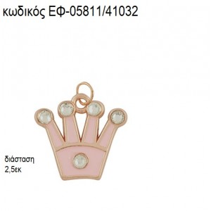 ΚΟΡΩΝΑ ΜΕ ΣΤΡΑΣ ΡΟΖ ΧΡΥΣΟ ΜΕ ΡΟΖ ΣΜΑΛΤΟ accessories για μπομπονιέρες - δώρα ΕΦ-05811/41032