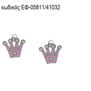 ΚΟΡΩΝΑ ΜΕ ΣΤΡΑΣ ΕΠΑΡΓΥΡΗ ΜΕ ΡΟΖ ΣΜΑΛΤΟ accessories για μπομπονιέρες - δώρα ΕΦ-05811/41032