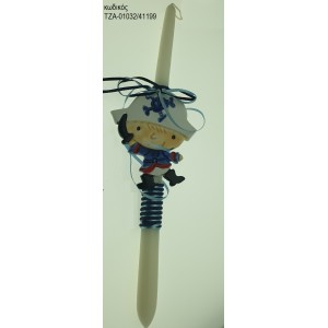 ΠΕΙΡΑΤΗΣ ΠΑΣΧΑΛΙΝΗ ΛΑΜΠΑΔΑ ΧΕΙΡΟΠΟΙΗΤΗ ΜΕ ΚΕΡΑΜΙΚΟ ΔΙΑΚΟΣΜΗΤΙΚΟ ΚΑΙ ΚΟΡΔΟΝΙΑ - ΚΟΡΔΕΛΕΣ ΤΖΑ-01032/41199 