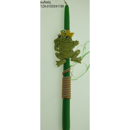 ΒΑΤΡΑΧΟΣ ΠΡΙΓΚΙΠΑΣ ΠΑΣΧΑΛΙΝΗ ΛΑΜΠΑΔΑ ΧΕΙΡΟΠΟΙΗΤΗ ΜΕ ΚΕΡΑΜΙΚΟ ΔΙΑΚΟΣΜΗΤΙΚΟ ΚΑΙ ΚΟΡΔΟΝΙΑ - ΚΟΡΔΕΛΕΣ ΤΖΑ-01033/41199 