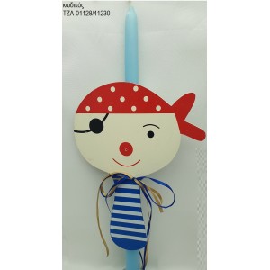 ΠΕΙΡΑΤΗΣ ΠΑΣΧΑΛΙΝΗ ΛΑΜΠΑΔΑ ΜΕ ΞΥΛΙΝΗ ΡΑΚΕΤΑ ΚΑΙ ΚΟΡΔΕΛΕΣ ΤΖΑ-01128/41230