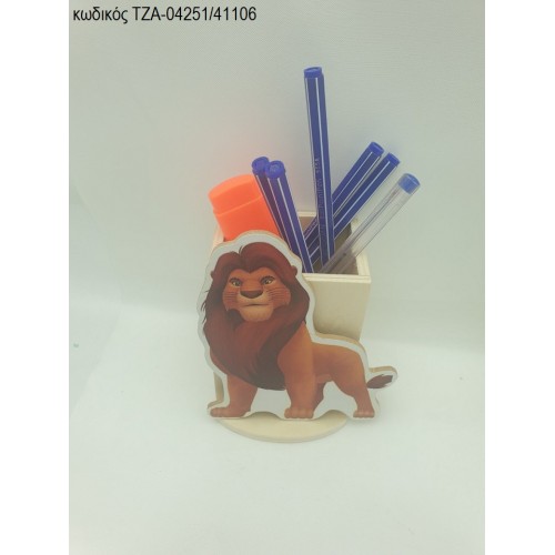 ΜΟΥΦΑΣΑ LION KING ΞΥΛΙΝΟ ΣΕ ΞΥΛΙΝΗ ΜΟΛΥΒΟΘΗΚΗ ΤΖΑ-04251/41106 