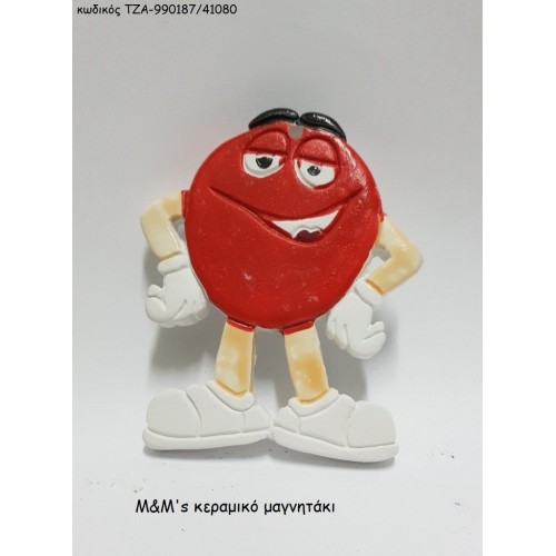M&M's ΚΟΚΚΙΝΟ ΚΕΡΑΜΙΚΟ ΜΑΓΝΗΤΑΚΙ ΤΖΑ-990187/41080 M&M's ΚΟΚΚΙΝΟ ΚΕΡΑΜΙΚΟ ΜΑΓΝΗΤΑΚΙ ΤΖΑ-990187/41080