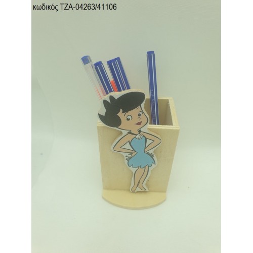 ΜΠΕΤΥ ΦΛΙΝΣΤΟΟΥΝΣ FLINTSTONES ΞΥΛΙΝΟ ΣΕ ΞΥΛΙΝΗ ΜΟΛΥΒΟΘΗΚΗ ΤΖΑ-04263/41106