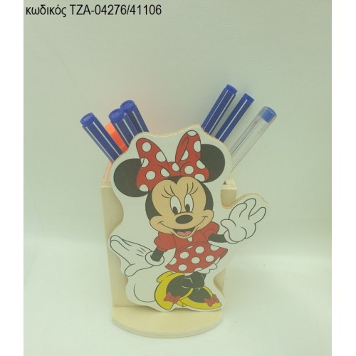 ΜΙΝΥ MINNIE ΚΟΚΚΙΝΟ ΠΟΥΑ ΞΥΛΙΝΟ ΣΕ ΞΥΛΙΝΗ ΜΟΛΥΒΟΘΗΚΗ ΤΖΑ-04276/41106