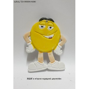 M&M's ΚΙΤΡΙΝΟ ΚΕΡΑΜΙΚΟ ΜΑΓΝΗΤΑΚΙ ΤΖΑ-990094/41080