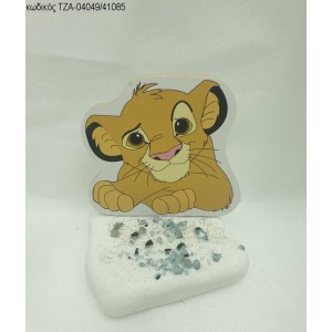 LION KING ΞΥΛΙΝΟ ΣΕ ΒΟΤΣΑΛΟ ΜΕ ΚΡΥΣΤΑΛΛΑΚΙΑ ΤΖΑ-04049/41085